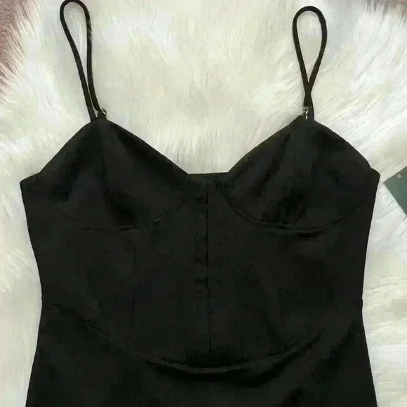 Wild Fable Black Corset Top Bodycon Dress Medium NWT - Picture 4 of 6
